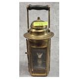 10' VINTAGE BRASS SHIPS BINNACLE OIL LAMP
