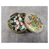TIN OF VINTAGE BUTTONS