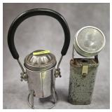 2- VINTAGE METAL FLASH LIGHTS