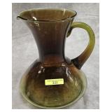 9' BISCHOFF GLASS ART GLASS PITCHER