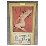 17' MARILYN MONROE 1955 NUDE CALENDAR