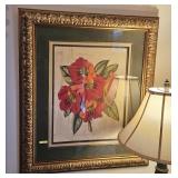 LARGE FRAMED BOTANICAL PRINT