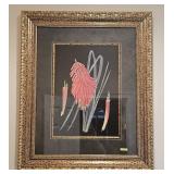 LARGE FRAMED ANIMAL PRINT