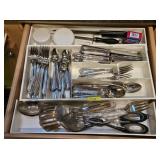 4- DRAWERS ASST. UTENSILS, CUTLERY, TOWELS & MORE