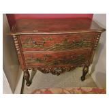 2-DRAWER JAPANESE PAINTED BOMBAY CHEST