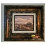 FRAMED LANDSCAPE OIL ON BOARD