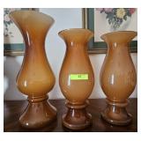 LOT OF 10' TO 12' ART GLASS VASES