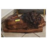 PAIR OF DECORATIVE CERAMIC LIONS