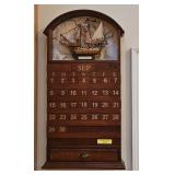 19' ADJUSTABLE NAUTICAL MOTIF WALL CALENDAR