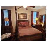 MAHOGANY 4-POSTER QUEEN SIZE BED