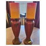 15' CERAMIC PILLAR CANDLE STANDS
