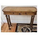 36' FLORENTINE METAL & WOOD, 1-DRAWER TABLE