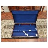 GLOSSED MAHOGANY SILVERWARE CHEST