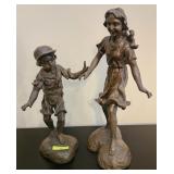 12' & 15' RESIN 'BOY & GIRL' STATUETTES