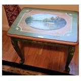 PAINT DECORATED QUEEN ANNE TABLE