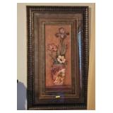 PAIR OF FRAMED FLORAL VASE PRINTS