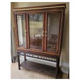 2- PC. MAHOGANY 'MARRIAGE' CHINA CABINET