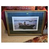 41' X 30' FRAMED FISHERMAN PRINT