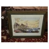 33' X 27' FRAMED LIGHTHOUSE PRINT