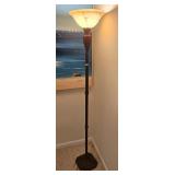 70' TUSKAN STYLE SATIN GLASS FLOOR LAMP