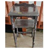 ANTIQUE MAHOGANY TELEPHONE TABLE