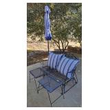 4- PC. WROUGHT IRON PATIO TABLE SET