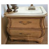 2-DRAWER COASTAL PAINTED BOMBAY CHEST