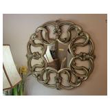 30' GOLD TONE WALL MIRROR