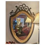 42' FEDERAL STYLE PAINTED SHIELD MIRROR