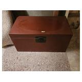 31' RED PAINTED DECORATIVE TRUNK