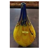 13' MURANO ART GLASS VASE