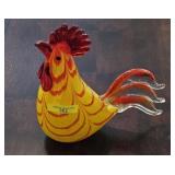9' MURANO ART GLASS ROOSTER