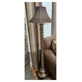 65' BARLEY TWIST BRONZE TONE FLOOR LAMP