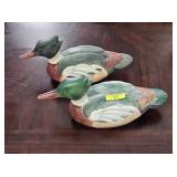 PAIR OF 12' WEISS BRAZIL CERAMIC DUCK FIGURES