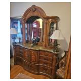ALCO MARBLE TOP WALNUT DRESSER