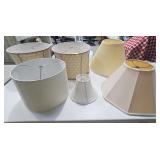 LOT OF 6- ASST. LAMP SHADES