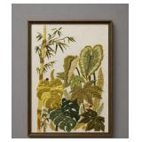 23' X 36' TALL FRAMED CREWEL WORK ART PIECE