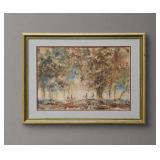 FRAMED UNDER GLASS 'ROBERTA CLARK' PRINT