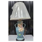 ROSEVILLE POTTERY MAGNOLIA TABLE LAMP
