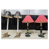 2- PAIRS OF ASST. CANDLESTICK STYLE TABLE LAMPS