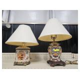 2- ORIENTAL STYLE CERAMIC TABLE LAMPS
