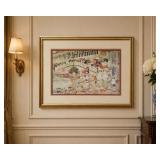 FRAMED MAURICE PRENDERGAST 'UMBRELLAS' PRINT