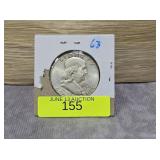 1963 FRANKLIN HALF DOLLAR, AU