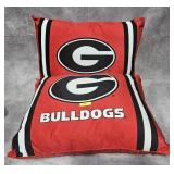 PAIR OF 21' GEORGIA BULLDOG THROW PILLOWS
