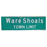 60' METAL WARE SHOALS TOWN LIMIT SIGN