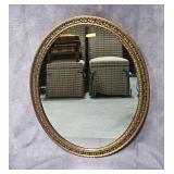 24' X 32' GILT FRAME OVAL MIRROR