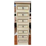 38' PAINTED 7- DRAWER CHEST