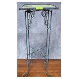 27' METAL 'TILE TOP' PLANT STAND