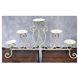 25' WROUGHT IRON 5-CANDLE STAND