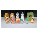 LOT OF 6- ASST. VINTAGE SALT & PEPPER SHAKERS
